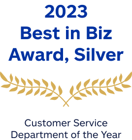 2023 Best in Biz Award, Customer Service Department of the Year, Silver